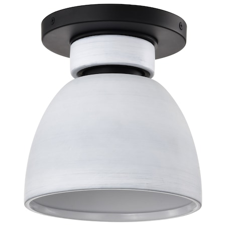Nuvo Collins - 8 Inch Flush Mount - with White Ceramic 60/8011